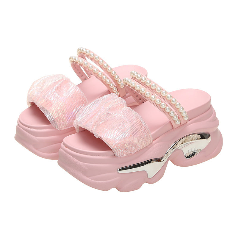 New Beaded High-heeled Sandals For Women