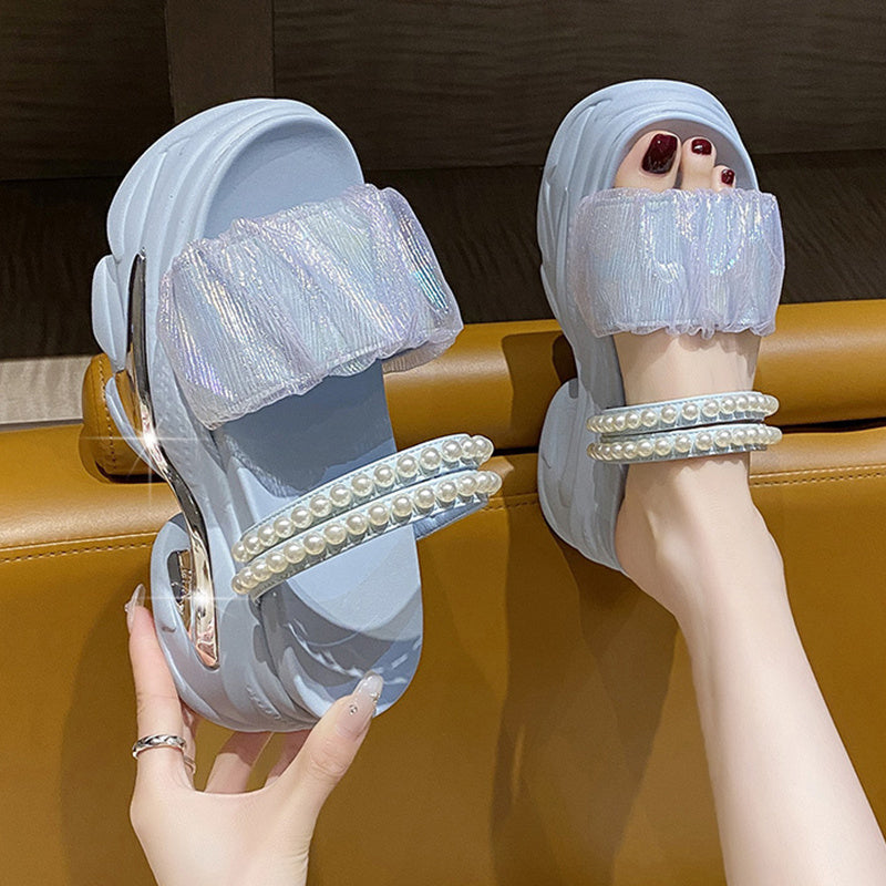 New Beaded High-heeled Sandals For Women