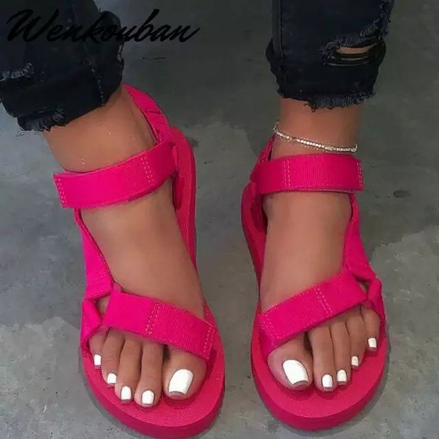 Flat Heel Flat Flat Large Size Casual Beach Sandals For Women