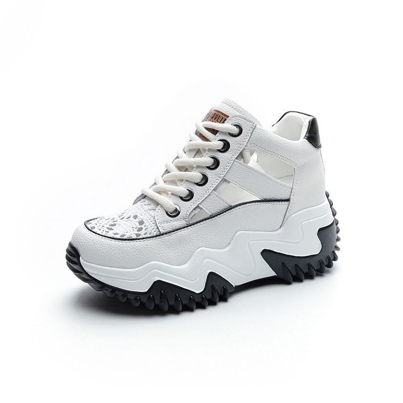 Soft Leather Hollow Sandals For Women All-match Breathable