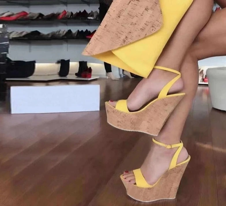 Buckle toe dress women sandals