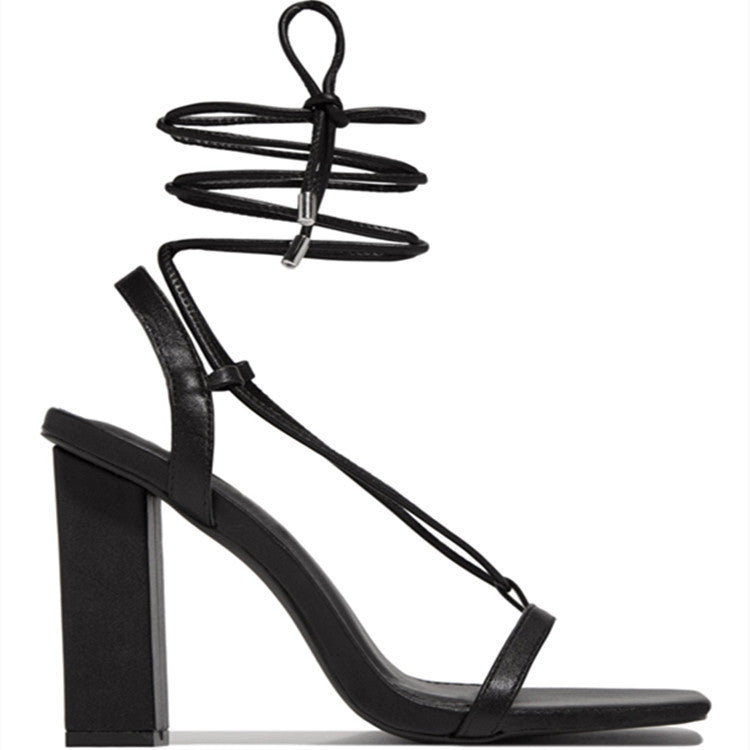 Sandales à Talon Carré Femme