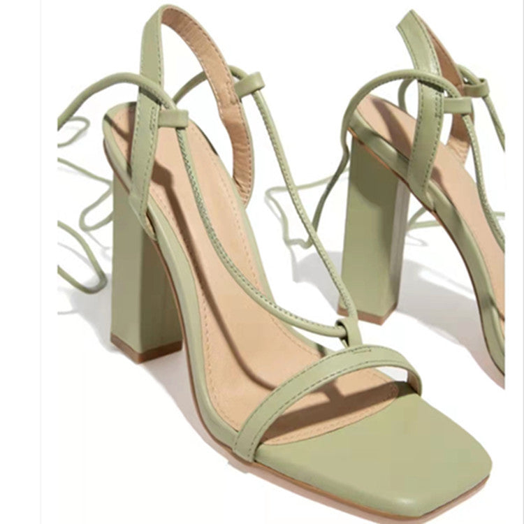Sandales à Talon Carré Femme