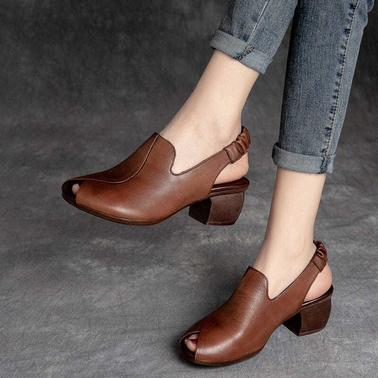 Retro Middle-aged Mom Sandals For Women