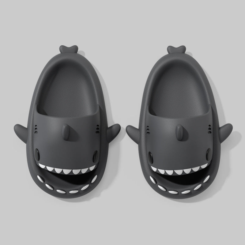 Shark Men's Sandals Home Summer Indoor Home Bath Non Slip Thick Bottom Shit Feeling High Grade Slippers For Women