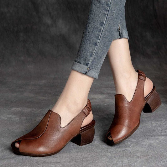 Retro Middle-aged Mom Sandals For Women