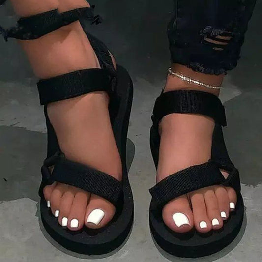 Flat Heel Flat Flat Large Size Casual Beach Sandals For Women