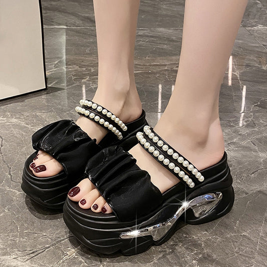 New Beaded High-heeled Sandals For Women