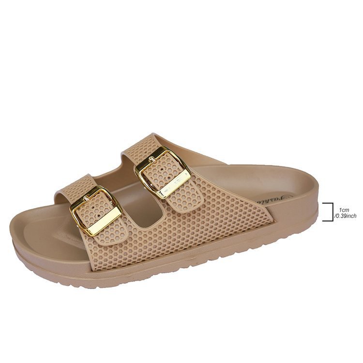 Summer New Fashion Belt Buckle Flat Sandals For Women