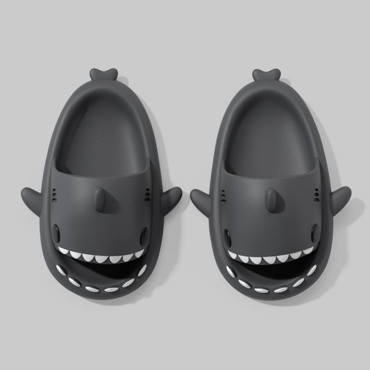 Shark Men's Sandals Home Summer Indoor Home Bath Non Slip Thick Bottom Shit Feeling High Grade Slippers For Women
